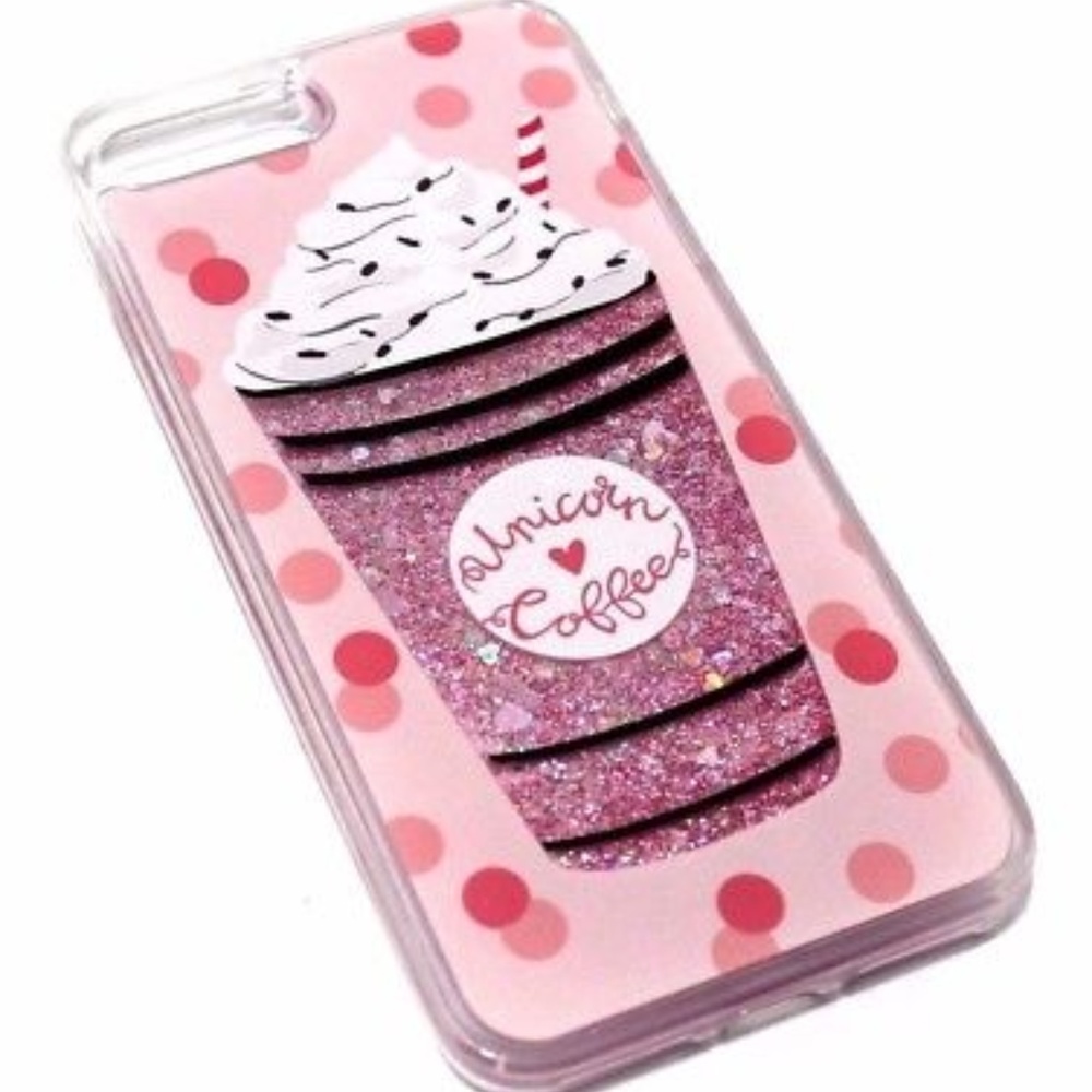 5 ⭐️ Rated! 😍 Unicorn Coffee Glitter iPhone Case - Picture 4 of 5